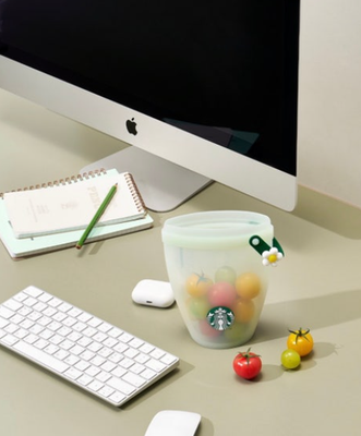 Starbucks Korea LocknLock Silicone Food Bag Reusable Storage
