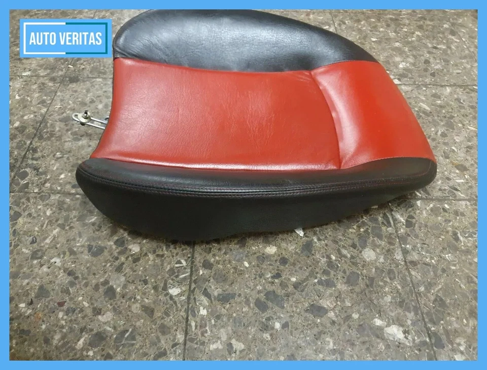 Asiento trasero superior respaldo derecho o izquierdo cuero rojo negro peugeot 206cc Foto 3 de 4