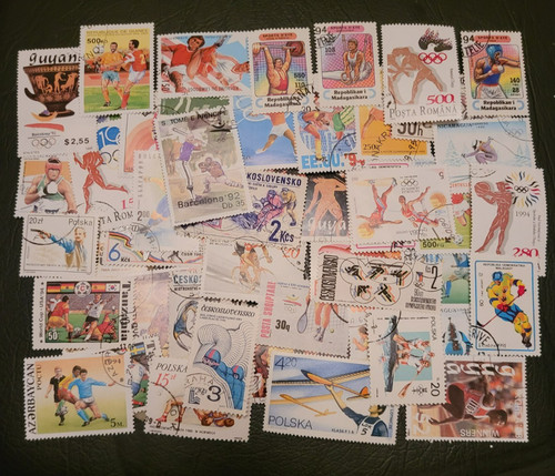 SPORTS Collection Packet 50 Different WORLD Stamps