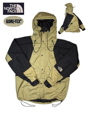 1990s Vtg The North Face Mountain Jacket Light Gore-Tex Olive Black Rare Size XL