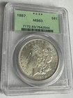 1887 Morgan Silver Dollar MS63 PCGS  OGH! #544