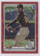 2020 Bowman Chrome Prospects Red Shimmer Refractor 6/10 Luis Patino 1lq2