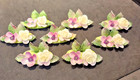 Crown Staffordshire Fine Bone China 8 Flower Place Card Holders England — photo 1