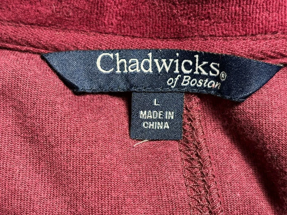 Vestido recto midi de terciopelo Chadwicks para mujer talla L granate mangas 3/4  Foto 3 de 4