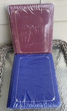 Brand New  Lot of 2  CREATIVE MEMORIES 8.5 x 11" ALBUMS Blue w/Silver Red/Gold