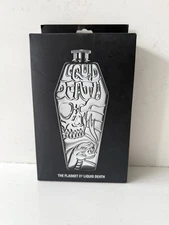 NEW Liquid Death Stainless Steel ‘Flasket’ 6 oz Casket Flask - SEALED