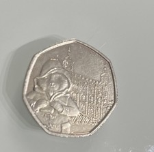 Extremely Rare 2019 Paddington Bear Tower Of London 50p Coin