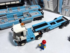 LEGO RC Train: Maersk Container Train 10219 Box, manuals see description + rails