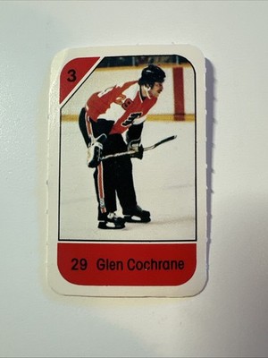 1982-83 Post Cereal Mini Promo Glen Cochrane Philadelphia Flyers