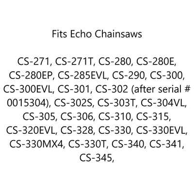 Set Filtro Aria E Candela Per Motosega Echo CS-300 CS-301 CS-305 CS-306 CS-345 CS-3000 – Kit Di Ricambio Completo In Silicone