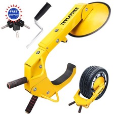 Wheel Lock Clamp Anti Theft Trailers Car Boot Parking Adjustable Lug Nuts Cars