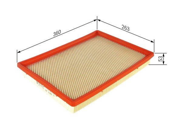 Bosch Luftfilter F 026 400 266 Filtereinsatz FüR X70 Movano Renault Opel Master-image