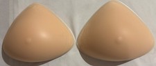 2 Breast Forms Amoena Natura Cosmetic 2S, Sz 8, w/cases, EUC, MSRP $722 If New