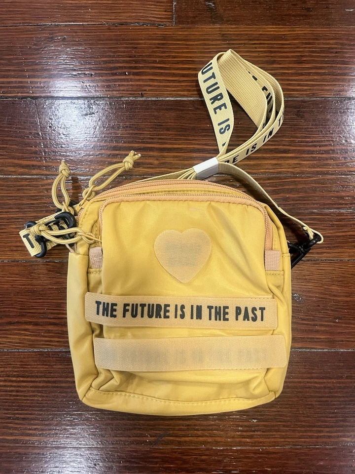 Bolsa de ombro de náilon pequena feita pelo homem amarela | Streetwear tiracolo satchel Japão - Imagem 2 de 4