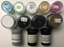 12pc VINTAGE ULTRA FINE EMBOSSING POWDER White, Black, Gold, Micro Pearl Colors