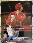Topps 2018 Update Shohei Ohtani (RC) #US189 3-Game HR Streak Angels Card