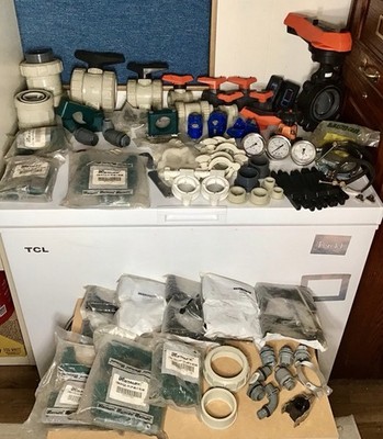 Lot George Fisher Valves Stauff Behringer Pipe Brackets McMaster-Carr Victaulic