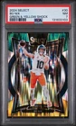 2024 PANINI SELECT GREEN & YELLOW SHOCK #30 BO NIX ROOKIE RC PSA 7