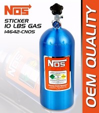 Nos Nitrous Chrome Label Sticker Decal For Bottle 10lbs Gas 14642-cnos
