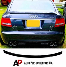 For Audi A6 S6 RS6 C6 Saloon Gloss Black Rear Boot Spoiler Trunk Wing 2004-2011