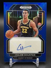 2022 Prizm Draft Picks Caleb Houstan Blue /149 Rookie RC Auto #DP-HOU Michigan
