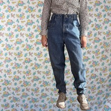 VINTAGE 80S LEE HIGH RISE TAPERED JEANS size 10