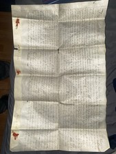 1797 Original Handwritten Land Deed w/ Wax Seal &ndash; Early American History