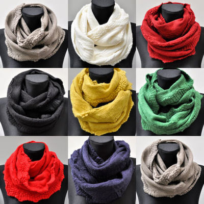 Strickschal Winterschal Damenschal Loop-Schal Halstuch Kuschelig Winter Damen