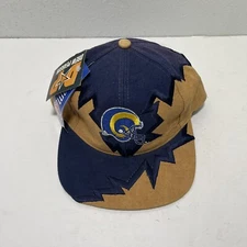NEW Vintage Rare Los Angeles Rams Drew Pearson Jagged Edge NFL Hat Strap-back