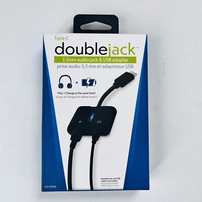 Type C Double Jack 3.5mm Audio Jack & USB Adapter 192-63500