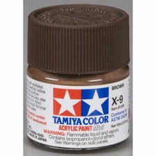 Acrylic Mini X9 Brown Tamiya 10ml TAM81509
