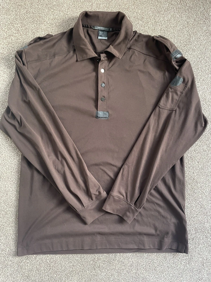 NIKE Tiger Woods PLATINUM　長袖ポロシャツ　XL NIKE Men's Tiger Woods Platinum Collection Dri-FIT Ultralight Long