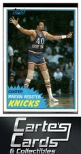 Marvin Webster 1981-82 Topps #E87  New York Knicks