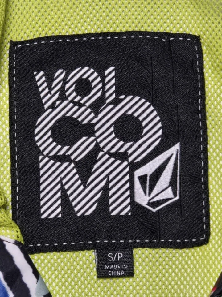 Volcom Jacket Mens Small Windbreaker Full Zip Hooded Lightweight Sub Nation AOP - Image 4 of 4