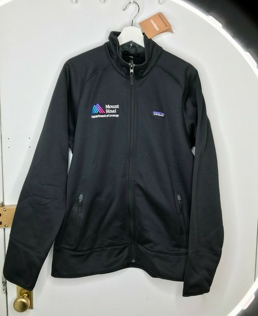 NWT Patagonia Men's Tech Fleece Sweater Jacket Black Mt Sinai Hospital