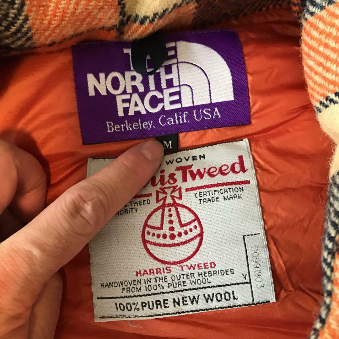 THE NORTH FACE PURPLE LABEL x Harris Tweed Down Vest Check