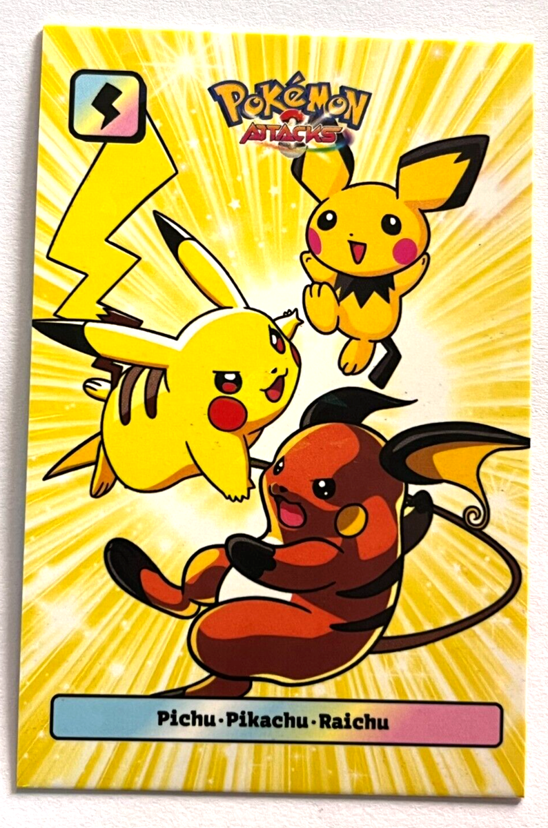 2025 POKEMON ATTACK 2 DATABASE Card #117 PICHU PIKACHU & RAICHU