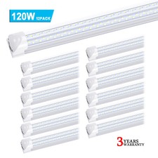 12 Pack 120W T8 8FT Led Tube Light Bulbs 8' Led Tube Shop Light Fixture 6000K