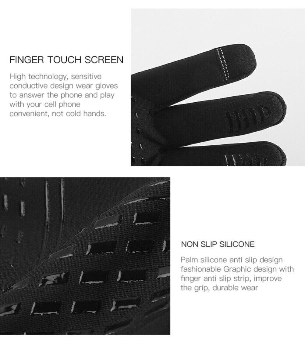 Waterproof Heated Winter Gloves With Touchscreen Compatibility