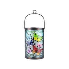 Afirst Hanging Solar Lantern - Decorative Outdoor Glass Solar Butte... Fast Ship
