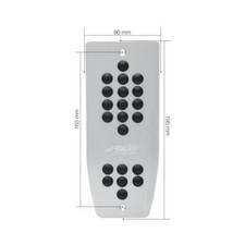 Pedana Poggiapiede Ergal Satinato Auto Tuning SIMONI RACING