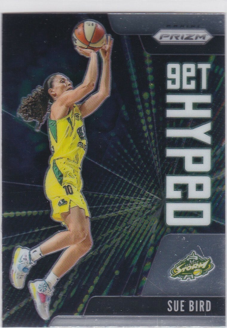 SUE BIRD WNBA Basketball RARE PRIZM CARD Get Hyped SEATTLE STORM
