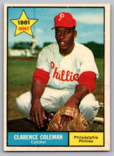 1961 TOPPS #502 CHOO-CHOO COLEMAN PHILLIES ROOKIE