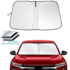 JJMY For Chevy TRAX 2013-2025 Car Windshield Sun Shade Foldable Cover UV Visor