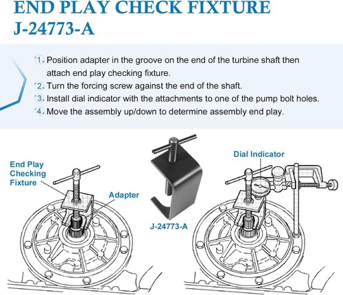 Oil Pump Remover End Play Checking Transmission Tool J-24773A for Ford - Foto 7 di 13