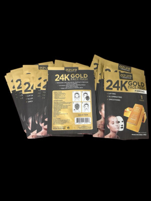 Azure Kosmetics 24K Gold Face Mask lot of 25