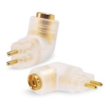 MMCX Adapter Female to 0.78/0.75 Angled 2 Pin Earphone Work for MMCX Cable to...