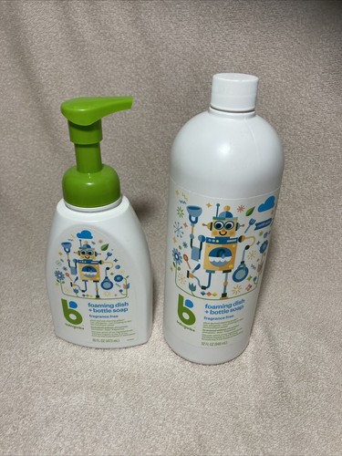 BabyGanics Baby Shampoo Body Wash 16oz Pump Bottle & 32 Oz Refill - 第 1/3 張圖片