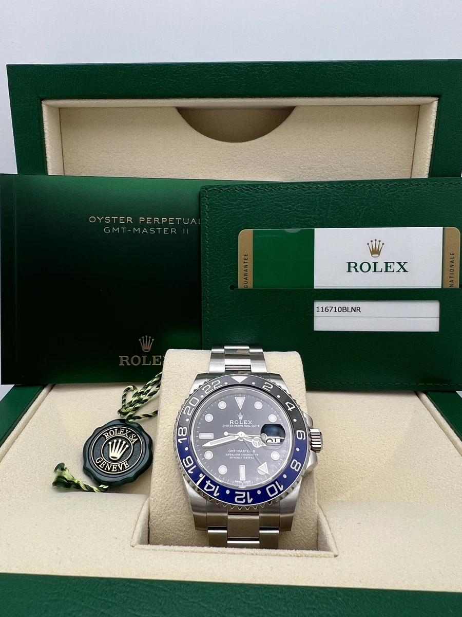 Rolex GMT-Master II Batman Blue & Black 116710BLNR (Full Set