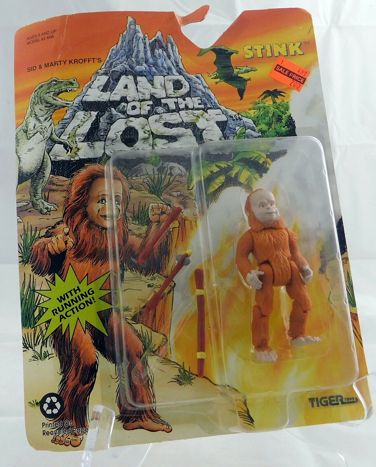 The Land of the Lost Stink Action Figure Tiger Toys 1992 Sealed New in Package 